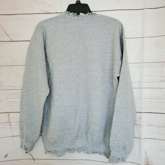 Gildan Heavy Blend Medium The Rolling Stones Lip U.S.A Graphic Distressed Collar - Picture 5 of 12